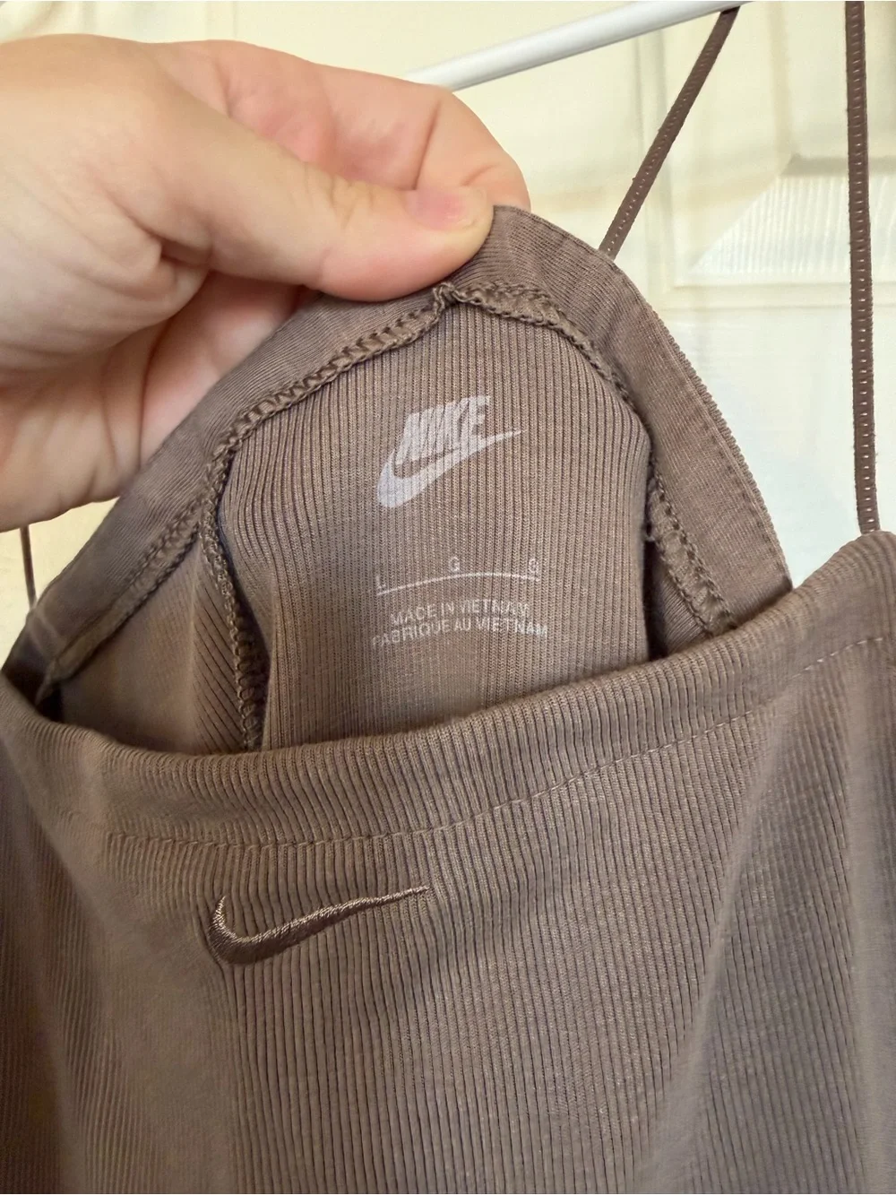 Nike Sportswear Chill Knit Women's Tight Mini-Rib Tank/Camisole Dress / size L